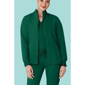 Mandala Scrub Hunter Green Jacket XL